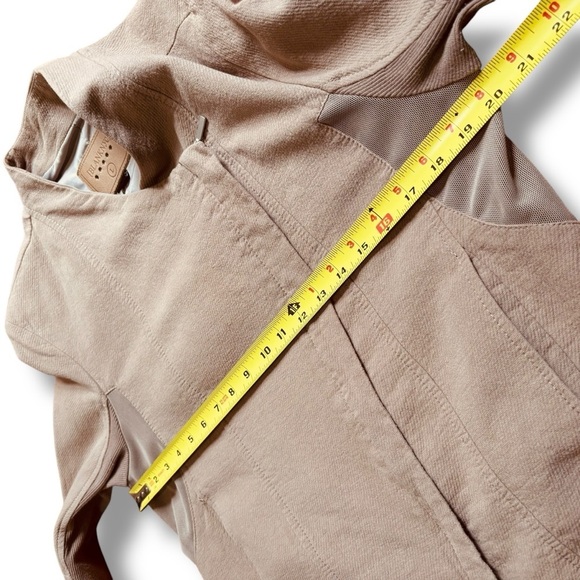 Blank NYC Beige Tan Moto-Style Jacket – Size Large - Picture 6 of 11